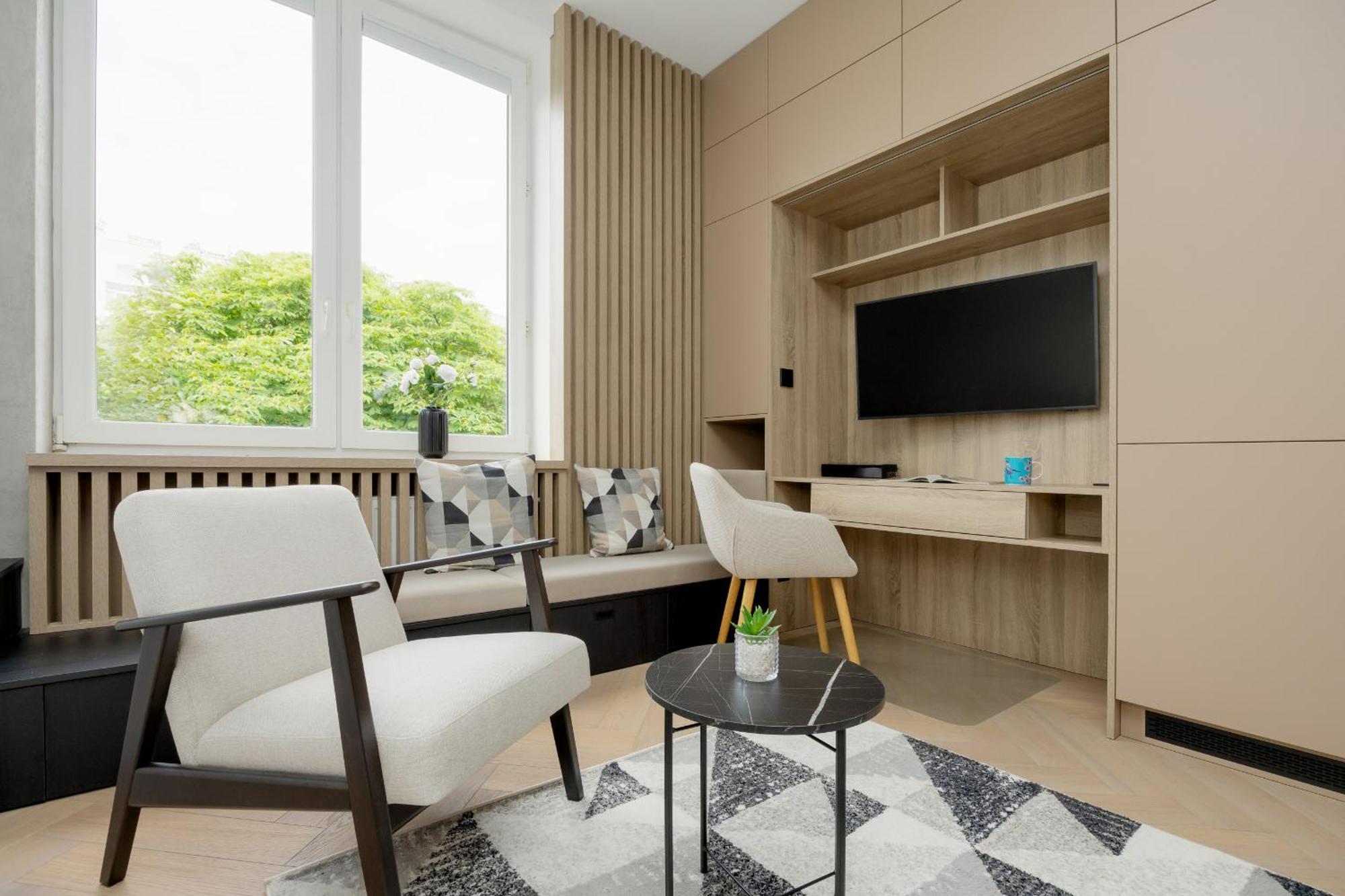 Lägenhet Przytulne W Zielonej Okolicy Srodmiescia By Renters *